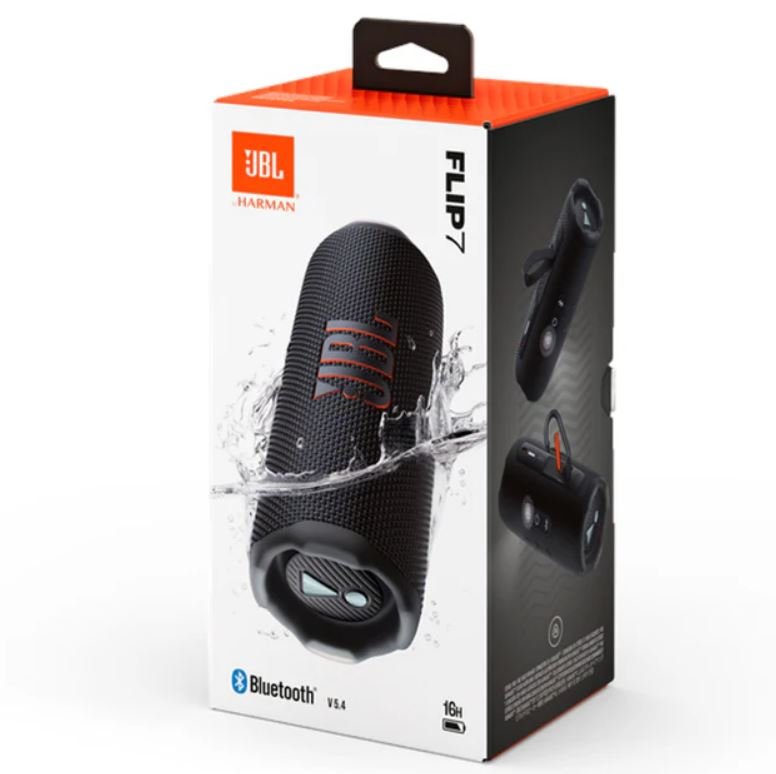 JBL Flip 7 Waterproof Bluetooth Speaker Black - Metro Homecentre Menlyn