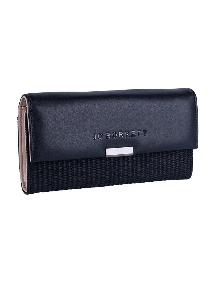 Jo Borkett Jade Trifold Purse Black JB221819L5 - Metro Homecentre Menlyn