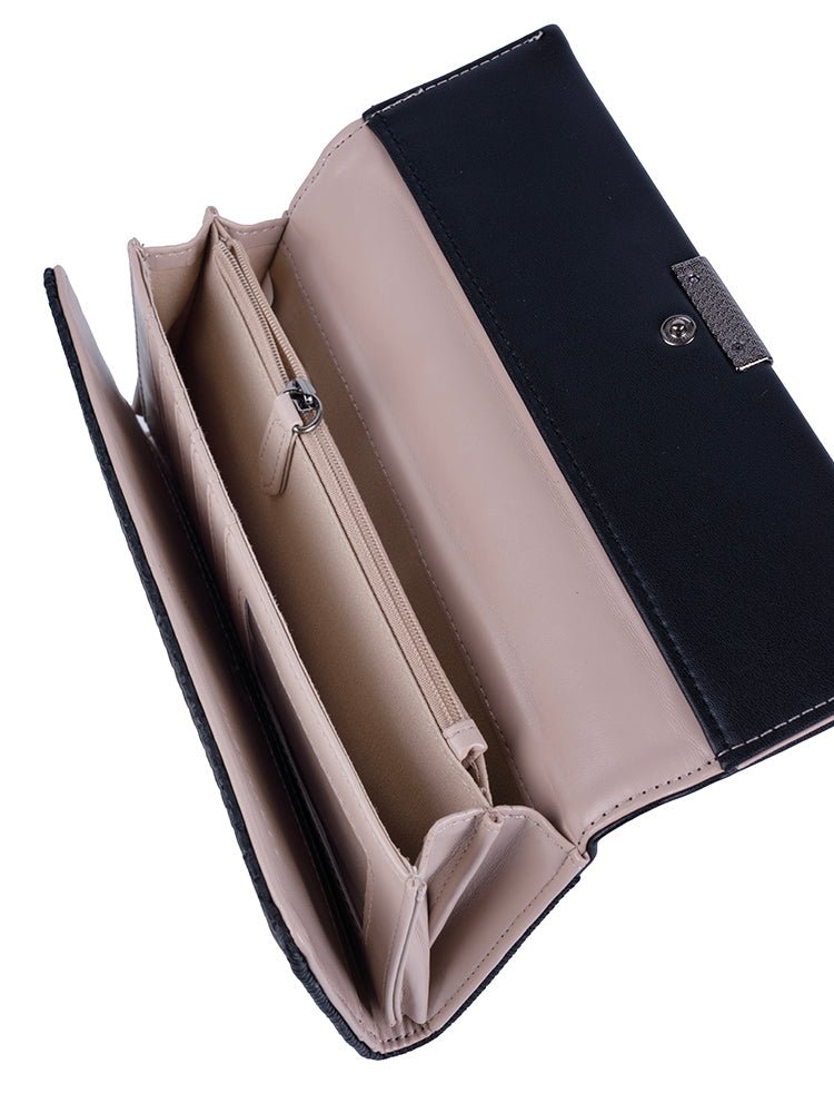 Jo Borkett Jade Trifold Purse Black JB221819L5 - Metro Homecentre Menlyn