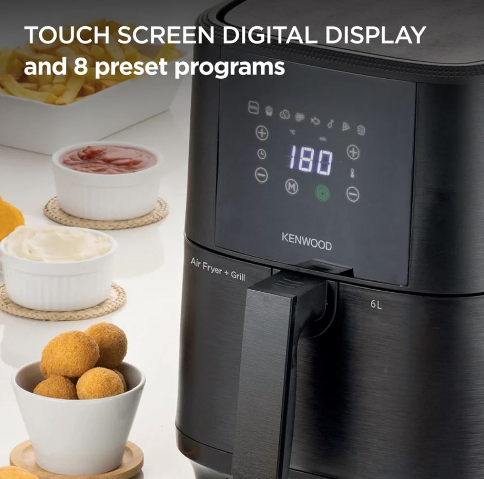 Kenwood 6L Air Fryer with Grill HFP60000BK - Metro Homecentre Menlyn