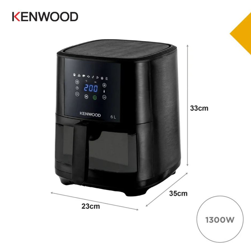 Kenwood 6L Air Fryer with Grill & Window HFG60000BK - Metro Homecentre Menlyn