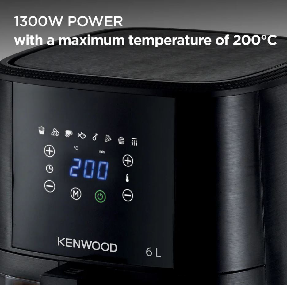 Kenwood 6L Air Fryer with Grill & Window HFG60000BK - Metro Homecentre Menlyn