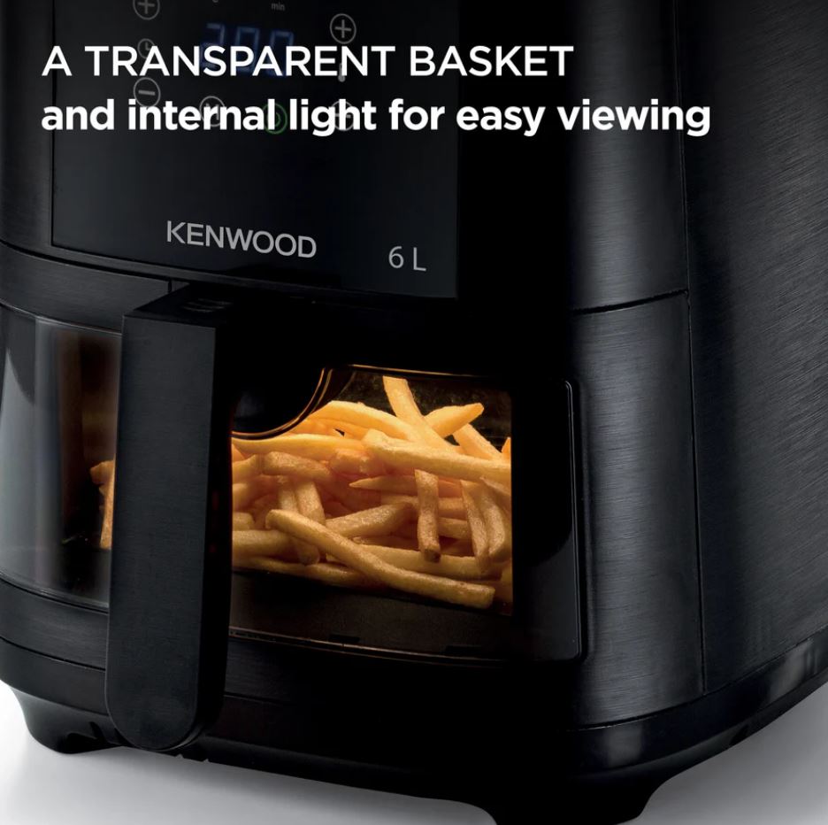Kenwood 6L Air Fryer with Grill & Window HFG60000BK - Metro Homecentre Menlyn