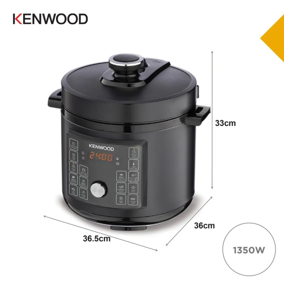 Kenwood 8L Electric Pressure Cooker PCM95000BK - Metro Homecentre Menlyn