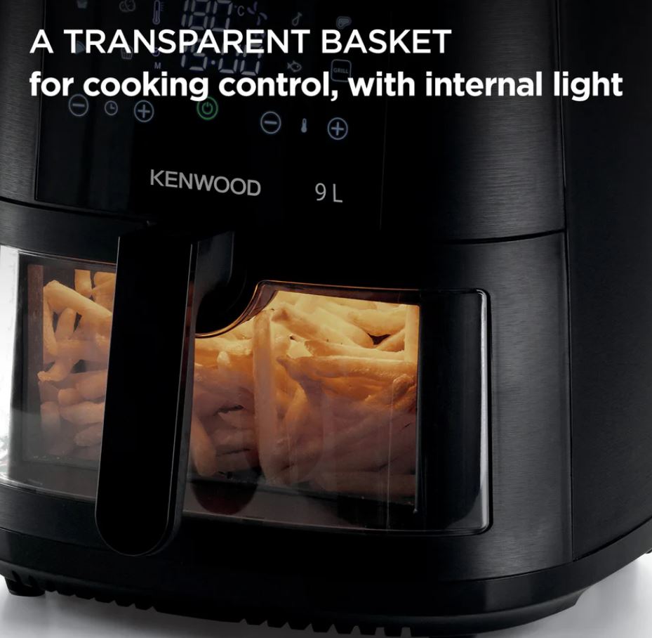 Kenwood 9L Black Dual Airfryer Grill HFG95000BK - Metro Homecentre Menlyn