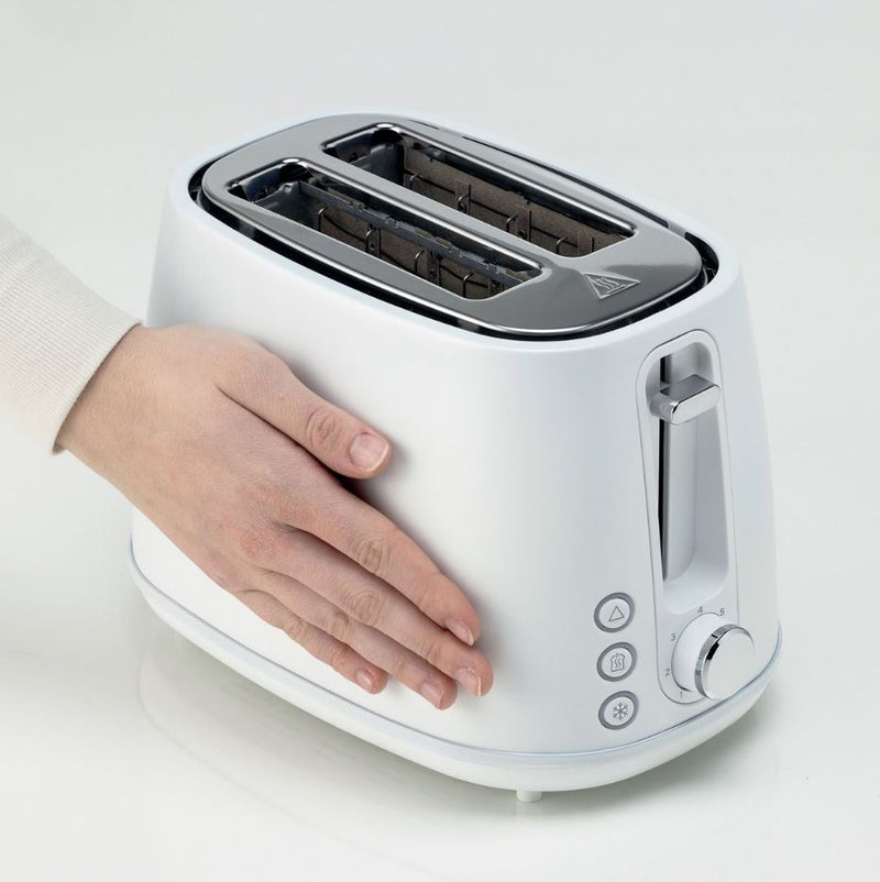 Kenwood White SSteel 2 Slice Toaster TCM37000 - Metro Homecentre Menlyn