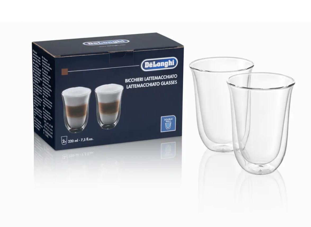DeLonghi 2 Lattemacchiato Double Wall Glasses - DLSC312 - Metro Homecentre Menlyn