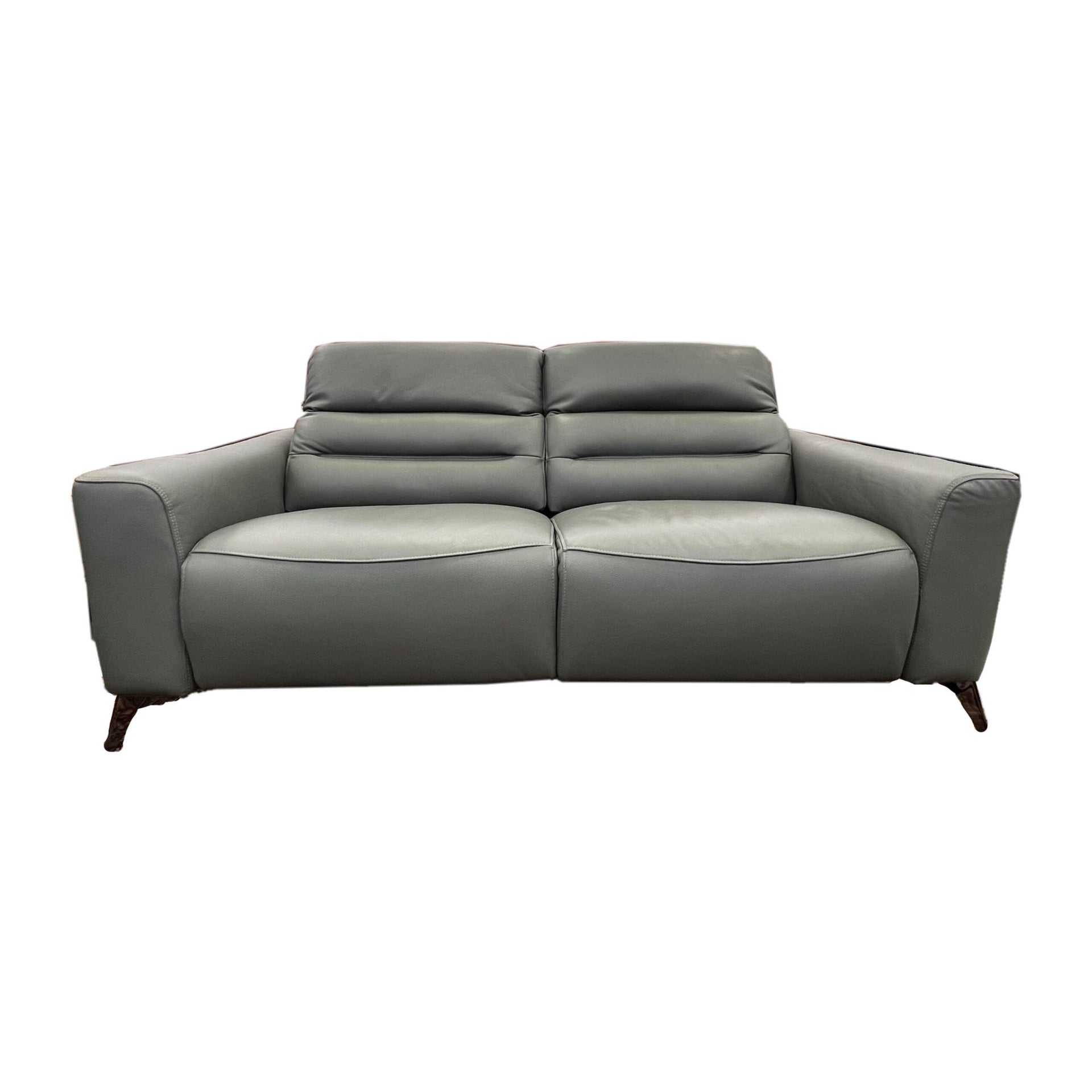 Leather Upper Blue Grey Lounge Suite - Electric Recliners - Metro Homecentre Menlyn