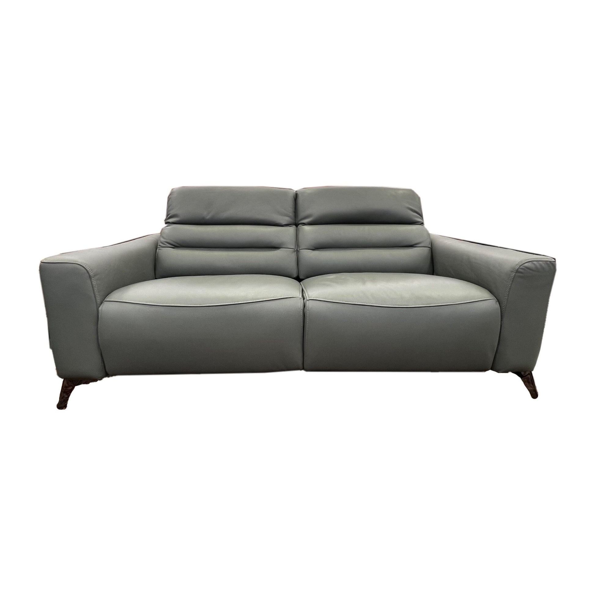 Leather Upper Blue Grey Lounge Suite - Electric Recliners - Metro Homecentre Menlyn