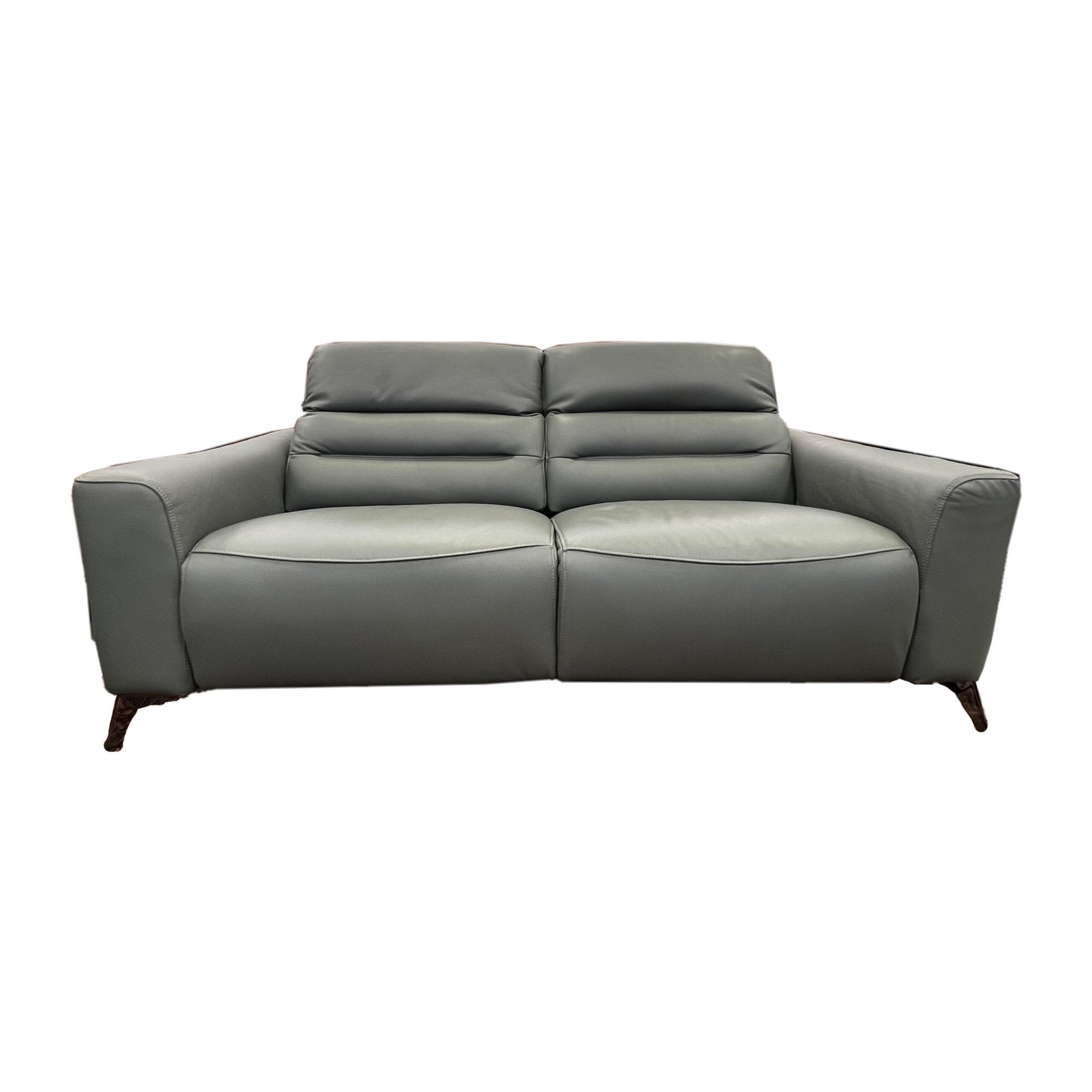 Leather Upper Blue Grey Lounge Suite - Electric Recliners - Metro Homecentre Menlyn