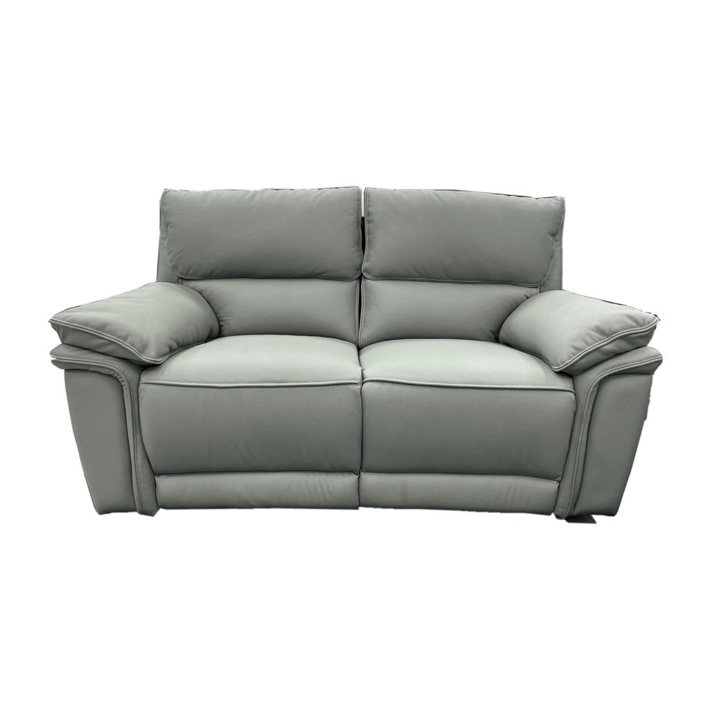 Leather Upper Lounge Suite - Silver Grey - Metro Homecentre Menlyn