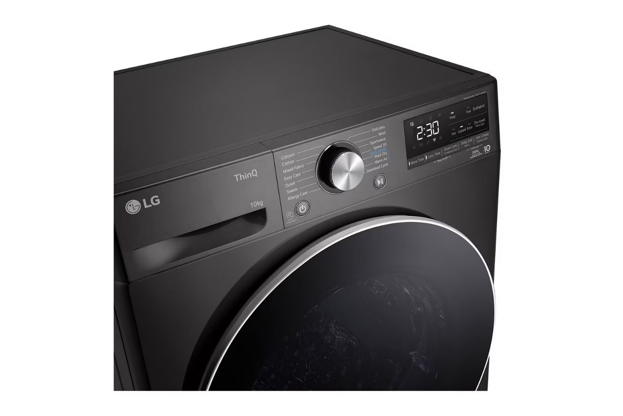 LG 10kg Black Heat Pump Tumble Dryer RH10V9ZV2W - Metro Homecentre Menlyn