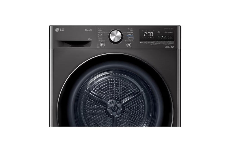 LG 10kg Black Heat Pump Tumble Dryer RH10V9ZV2W - Metro Homecentre Menlyn