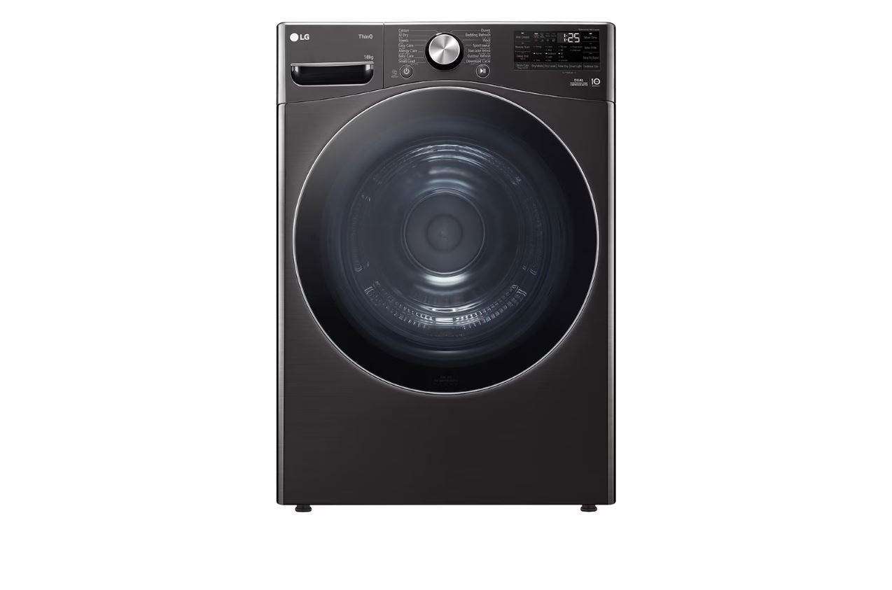 LG 18kg Black Steel Tumble Dryer RH18U8JVCW - Metro Homecentre Menlyn
