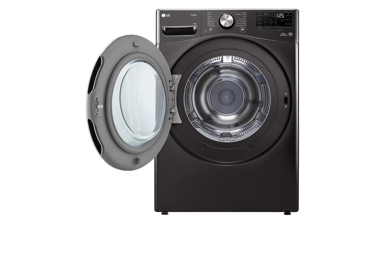 LG 18kg Black Steel Tumble Dryer RH18U8JVCW - Metro Homecentre Menlyn