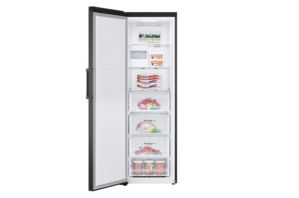 LG 324L Matte Black Upright Freezer GCB414EQFM - Metro Homecentre Menlyn