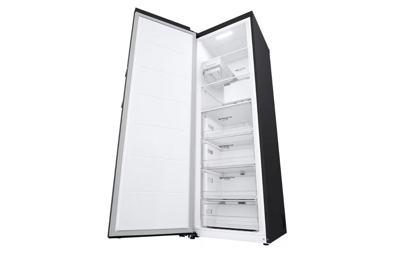 LG 324L Matte Black Upright Freezer GCB414EQFM - Metro Homecentre Menlyn