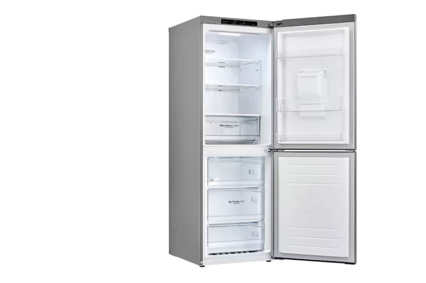 LG 334L Silver Fridge Freezer GCF369NLJM - Metro Homecentre Menlyn
