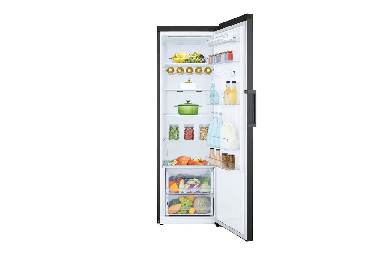 LG 386L Matte Black Upright Fridge GCF411EQDM - Metro Homecentre Menlyn