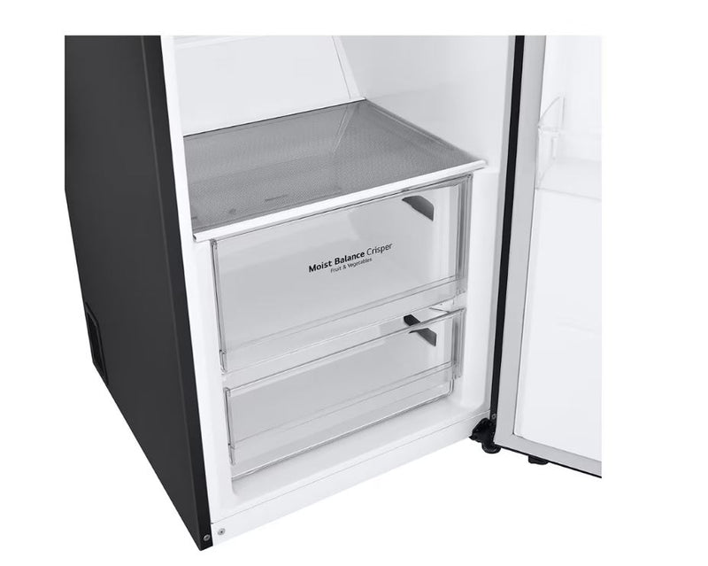 LG 386L Matte Black Upright Fridge GCF411EQDM - Metro Homecentre Menlyn