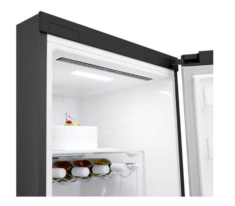 LG 386L Matte Black Upright Fridge GCF411EQDM - Metro Homecentre Menlyn