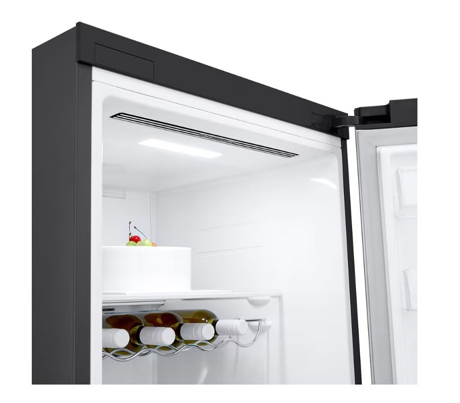LG 386L Matte Black Upright Fridge GCF411EQDM - Metro Homecentre Menlyn