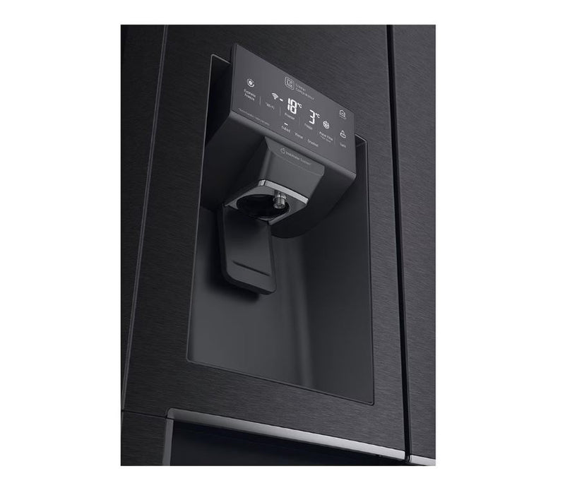 LG 570L Blk French Door Fridge Freezer GCL22FTQUB Display - Metro Homecentre Menlyn