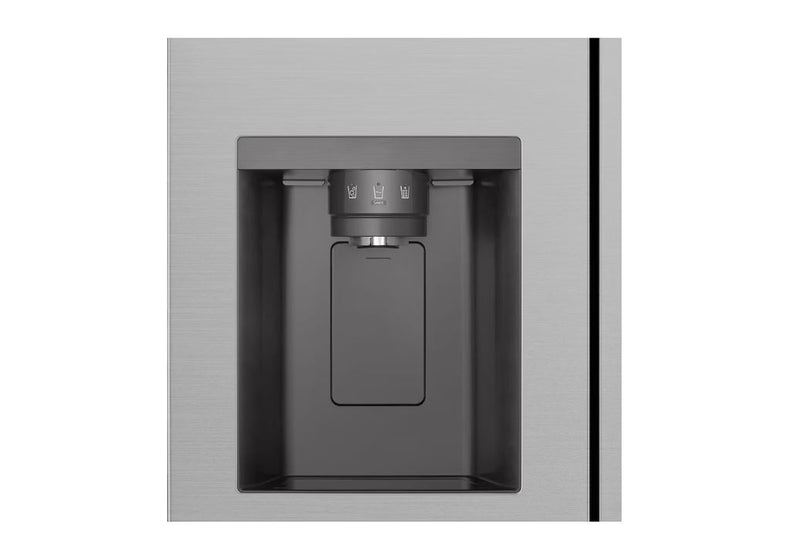 LG 617L Silver Side by Side Fridge Freezer GCL257KLKW - Metro Homecentre Menlyn