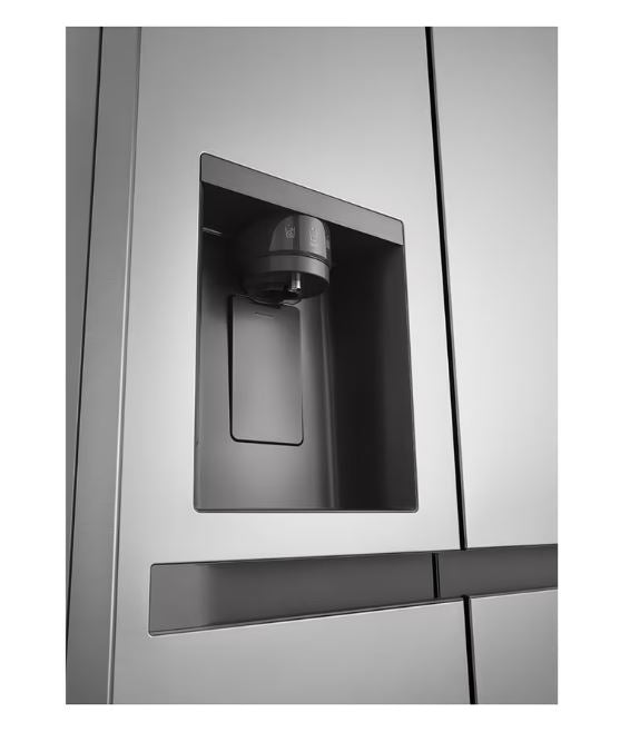 LG 617L Silver Side by Side Fridge Freezer GCL257KLKW - Metro Homecentre Menlyn