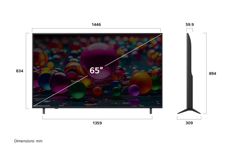 LG 65" UHD 4K Smart TV - AI Magic Remote 65UA85006LA - Metro Homecentre Menlyn