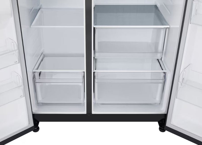 LG 703L Blk Side by Side Fridge Freezer GCB257KQJW - Metro Homecentre Menlyn