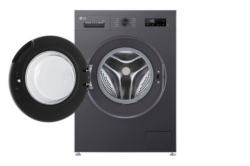 LG 7kg Blk Front Loader Washing Machine F2Y1HYP6J - Metro Homecentre Menlyn