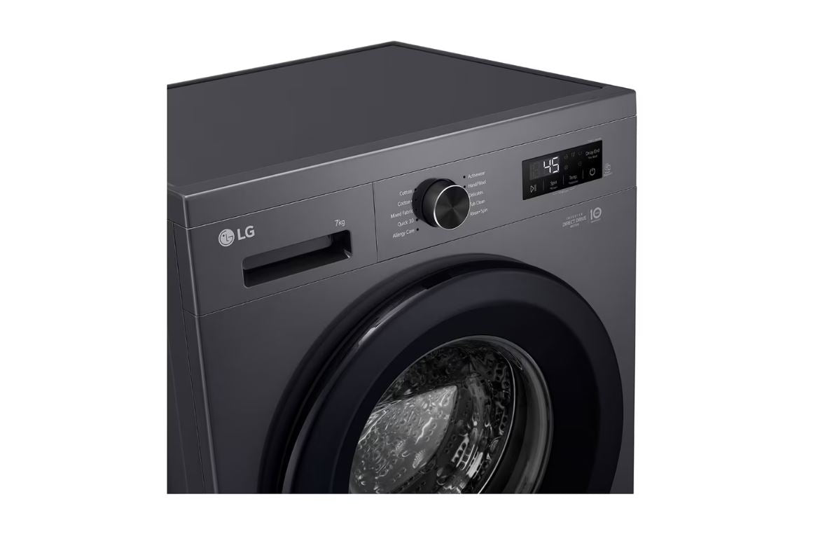 LG 7kg Blk Front Loader Washing Machine F2Y1HYP6J - Metro Homecentre Menlyn