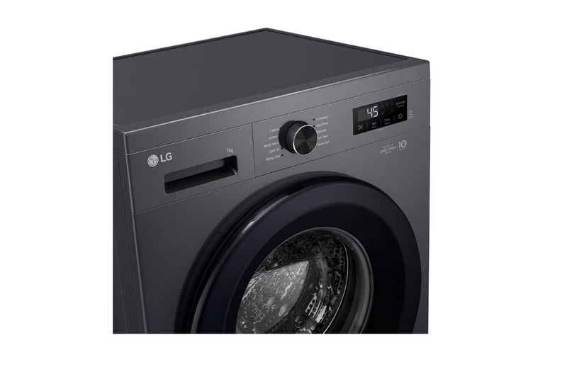 LG 7kg Blk Front Loader Washing Machine F2Y1HYP6J - Metro Homecentre Menlyn