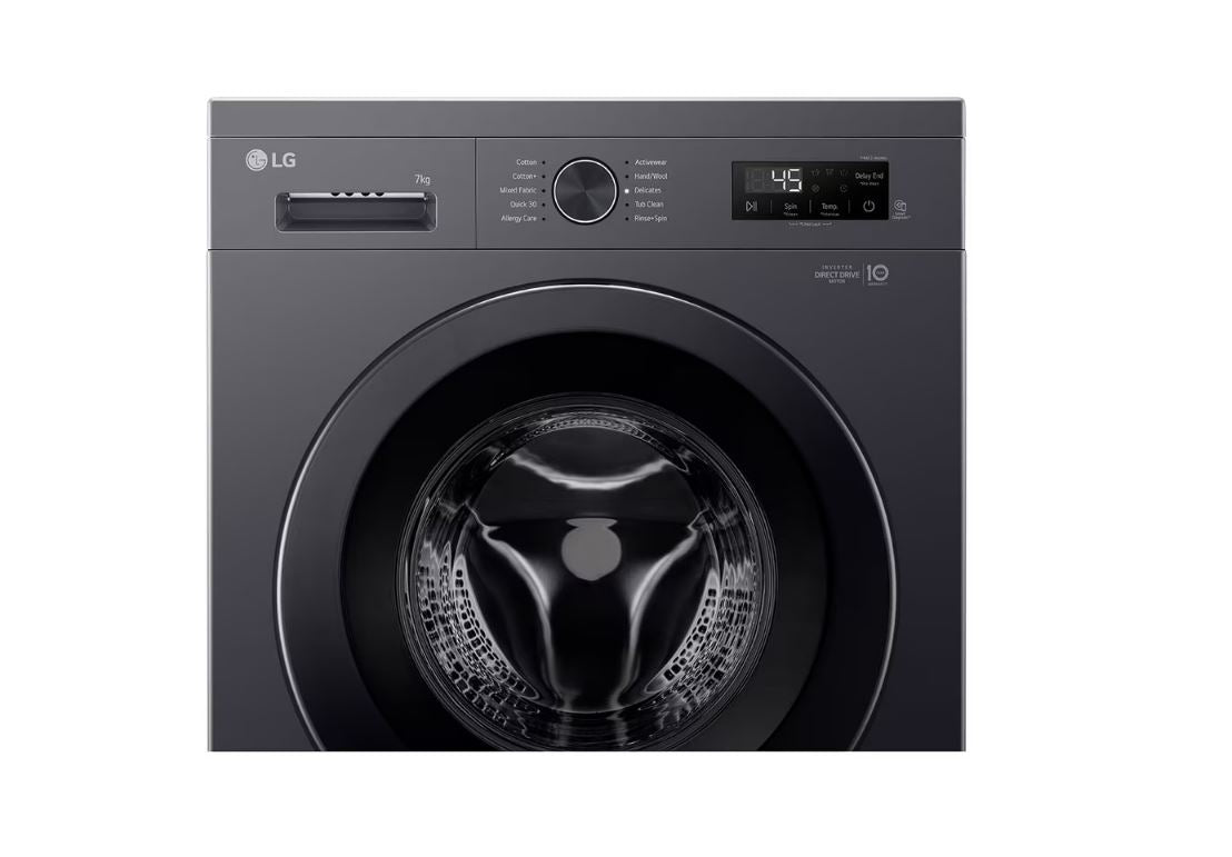 LG 7kg Blk Front Loader Washing Machine F2Y1HYP6J - Metro Homecentre Menlyn