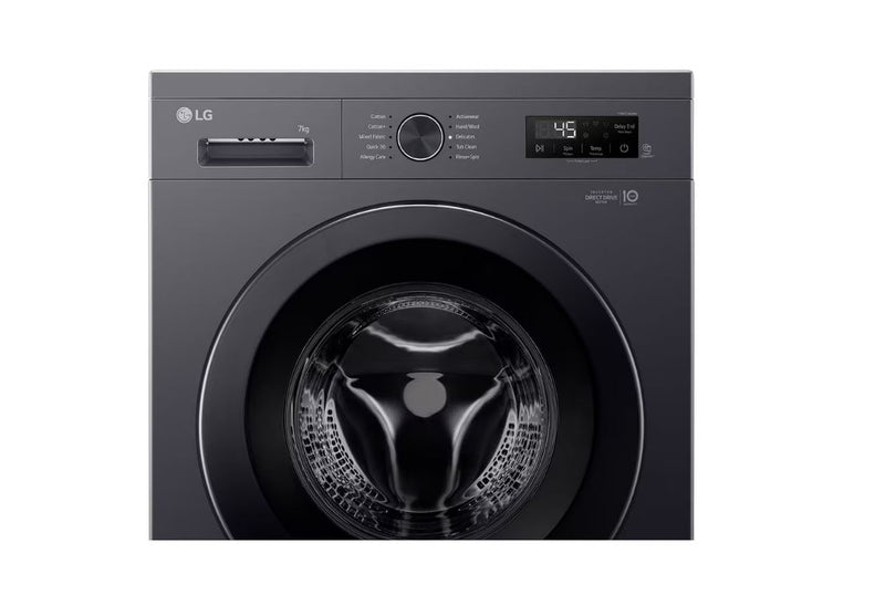 LG 7kg Blk Front Loader Washing Machine F2Y1HYP6J - Metro Homecentre Menlyn