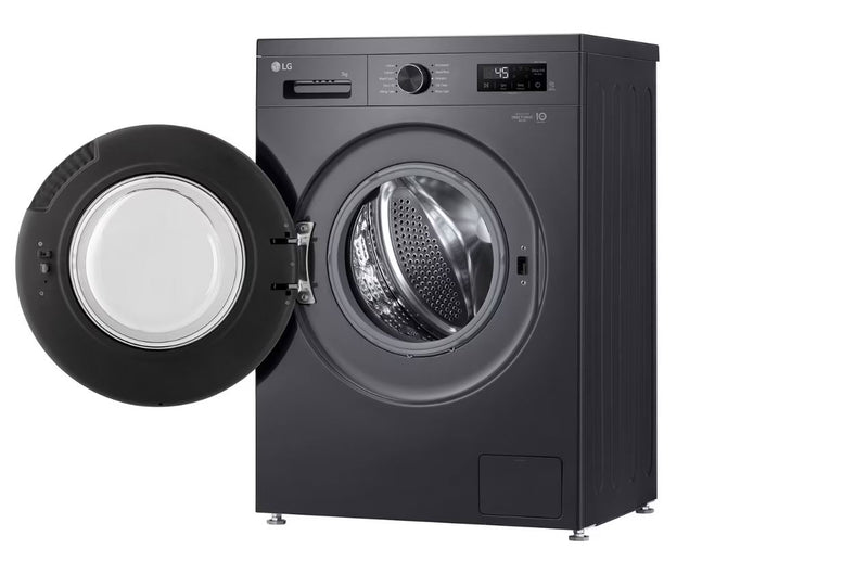 LG 7kg Blk Front Loader Washing Machine F2Y1HYP6J - Metro Homecentre Menlyn