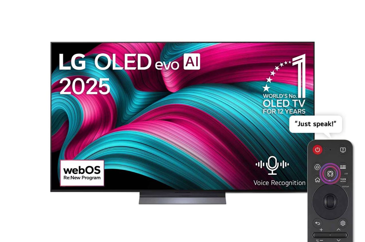 LG 55" OLED 4K 144Hz Smart TV - AI Magic Remote OLED55C56LA - Metro Homecentre Menlyn
