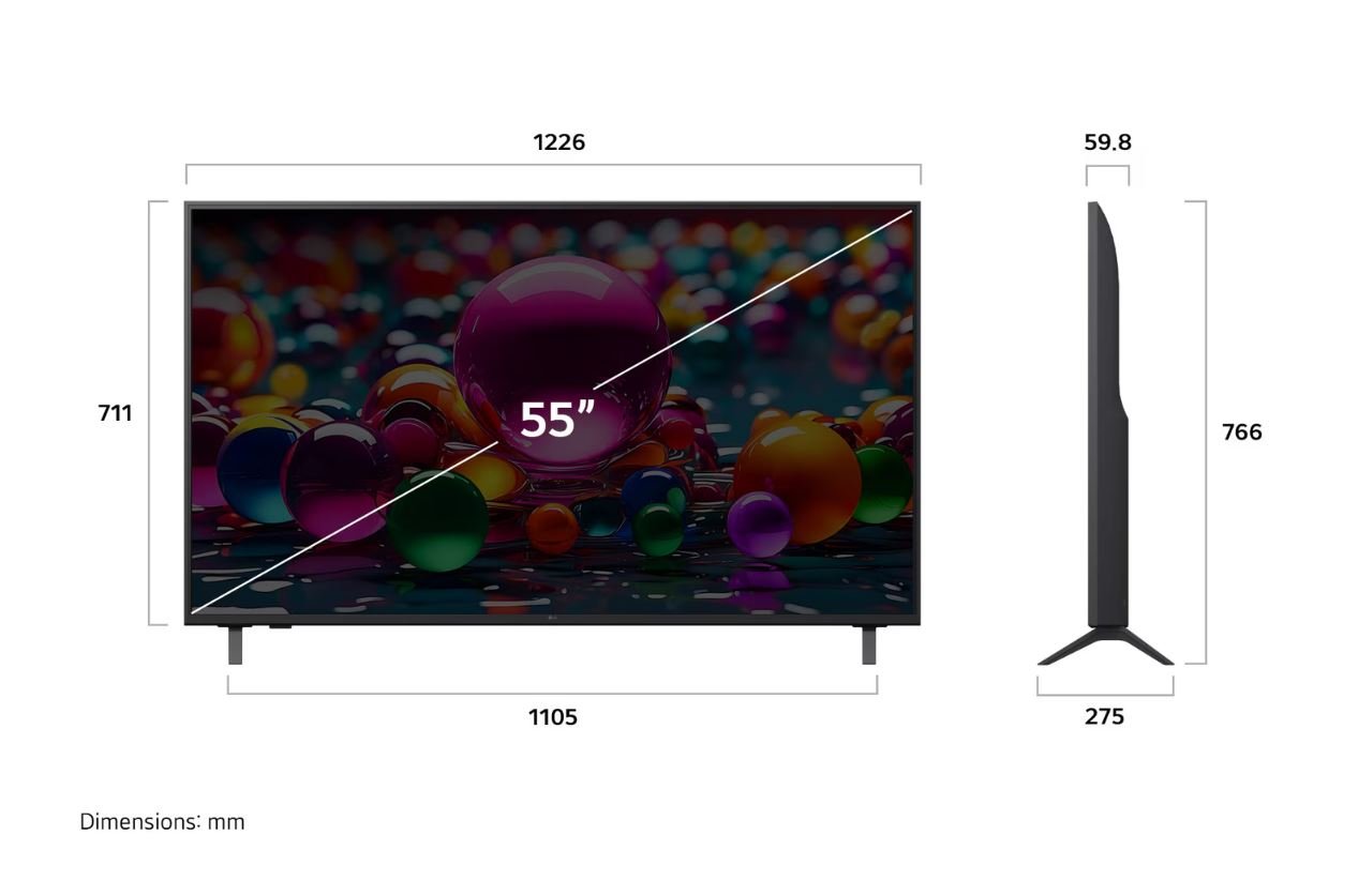 LG 55" UHD 4K Smart TV - AI Magic Remote 55UA85006LA - Metro Homecentre Menlyn