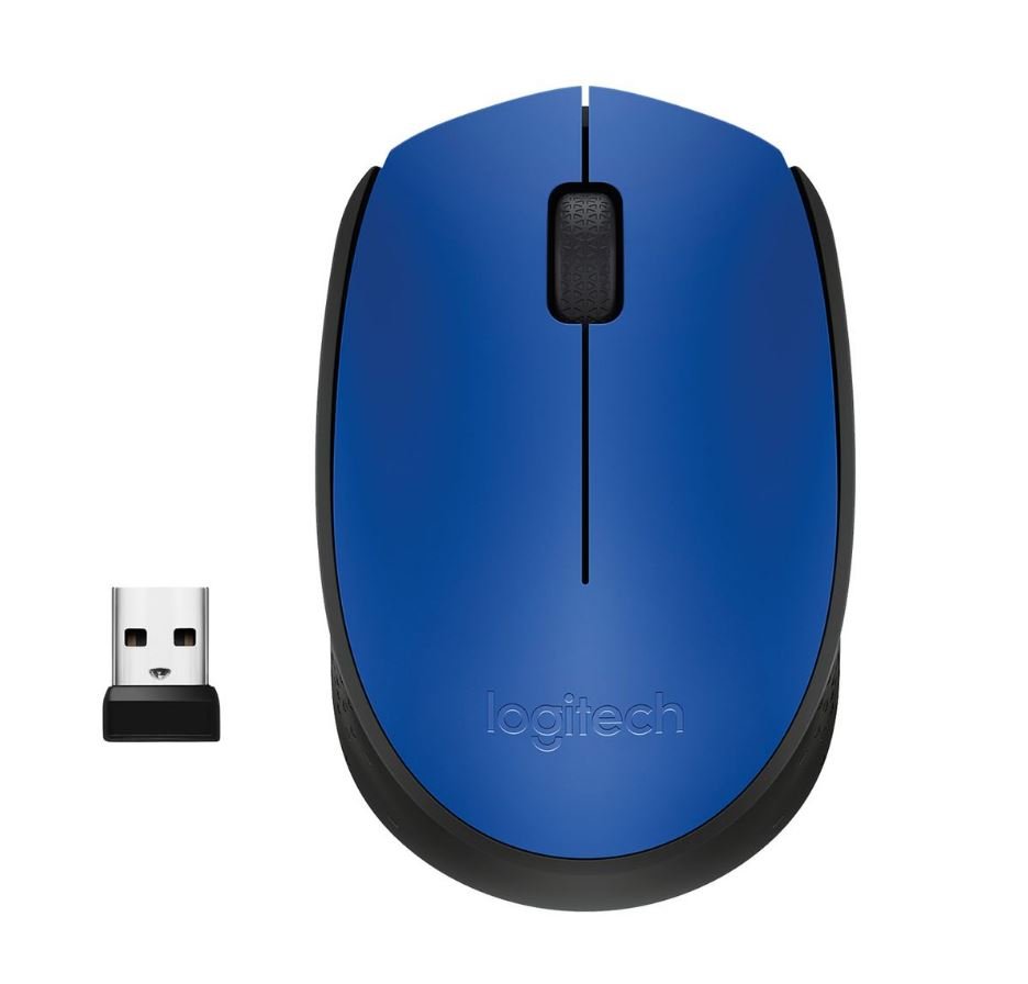 Logitech 2.4 GHz Wireless Mouse USB Receiver M171 Blue - Metro Homecentre Menlyn