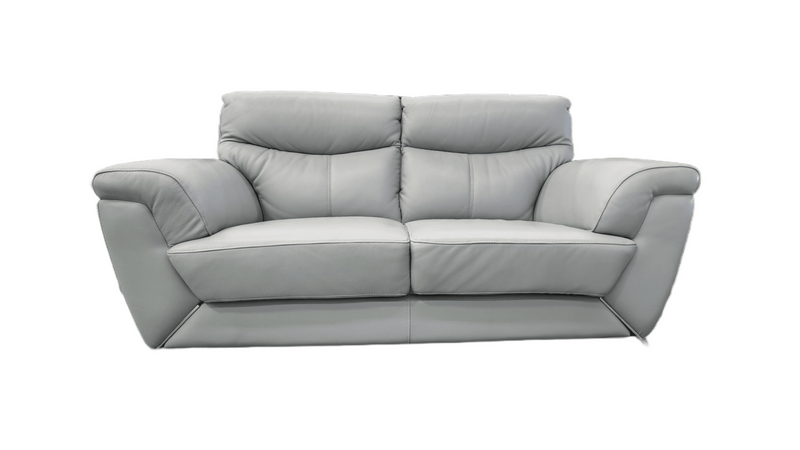Leather Upper Lounge Suite - Blue - Metro Homecentre Menlyn