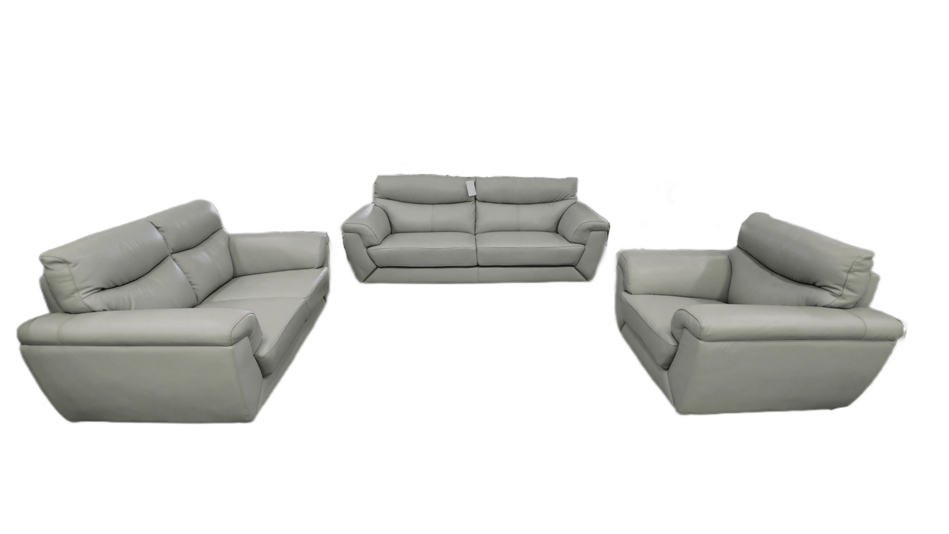 Leather Upper Lounge Suite - Blue - Metro Homecentre Menlyn