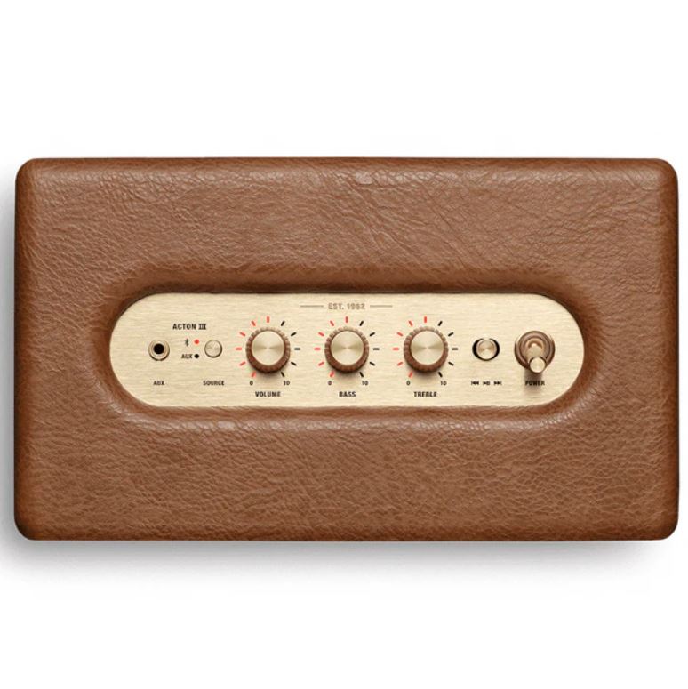Marshall Acton 3 Bluetooth Speaker Brown - Metro Homecentre Menlyn