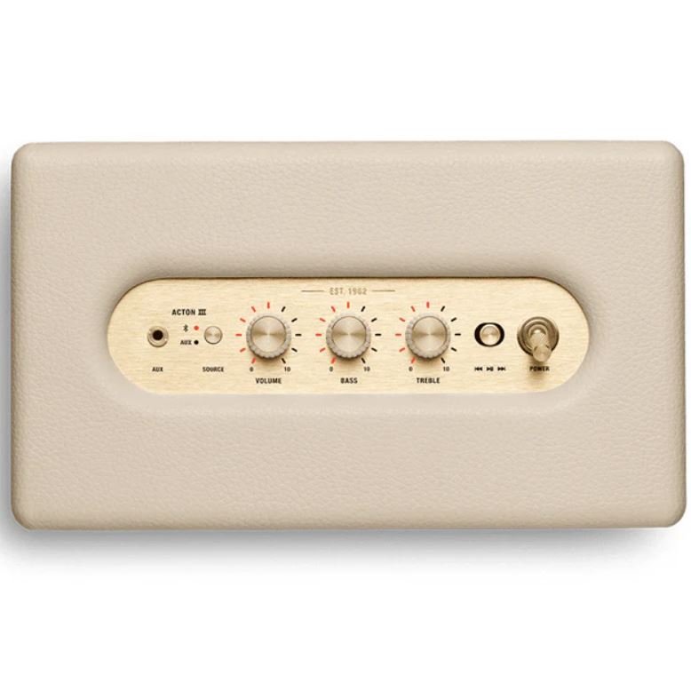 Marshall Acton 3 Bluetooth Speaker Cream - Metro Homecentre Menlyn