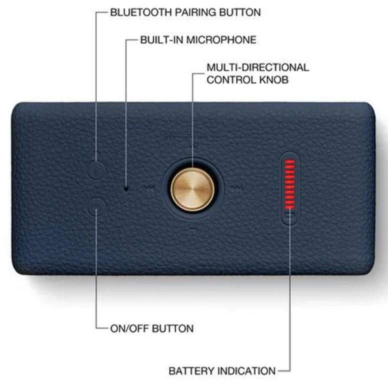 Marshall Emberton 3 Bluetooth Speaker Blue - Metro Homecentre Menlyn