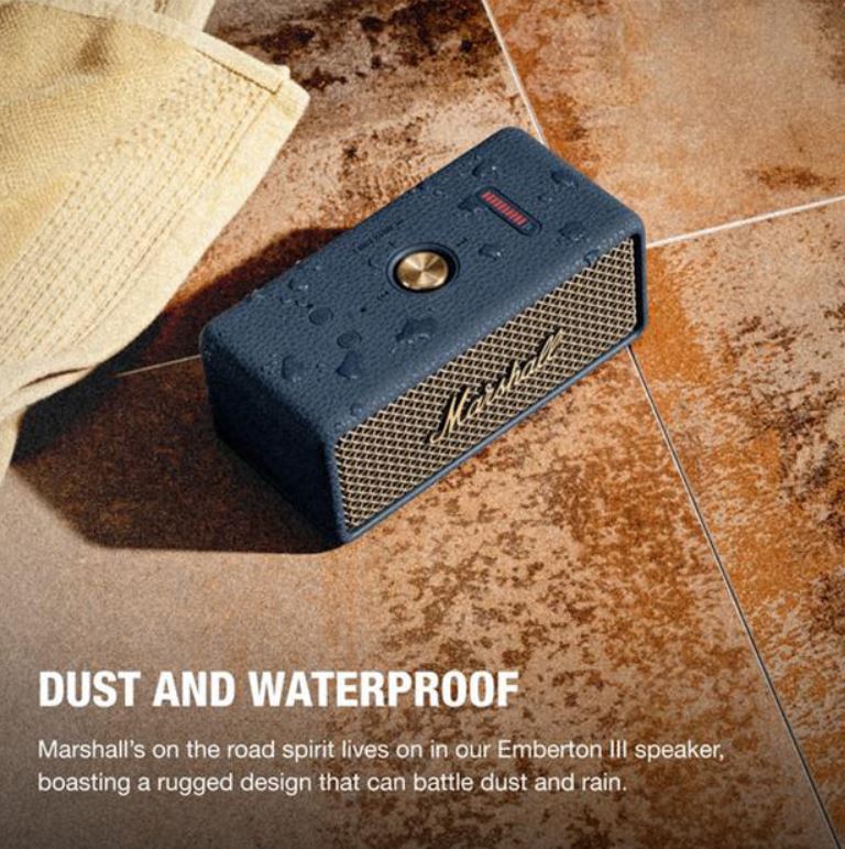 Marshall Emberton 3 Bluetooth Speaker Blue - Metro Homecentre Menlyn