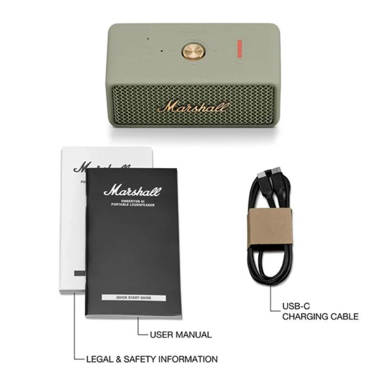Marshall Emberton 3 Bluetooth Speaker Sage - Metro Homecentre Menlyn