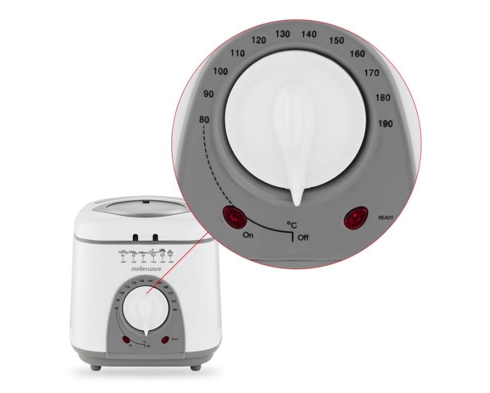 Mellerware Frymaster 1L White Deep Fryer 27101 - Metro Homecentre Menlyn