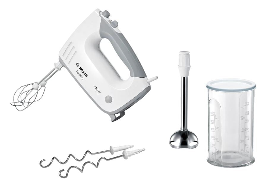 Bosch ErgoMixx 450W White Hand Mixer - MFQ36470 - Metro Homecentre Menlyn