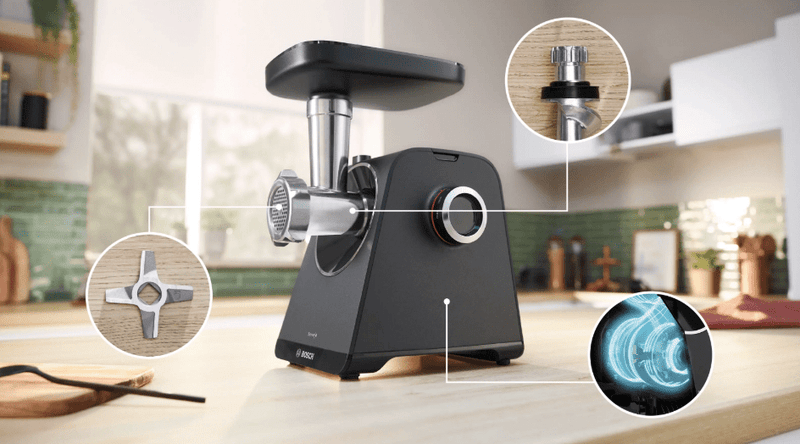 Bosch Series 4 1900W Black Food Mincer MFWS440B - Metro Homecentre Menlyn